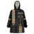 Ethiopia Saba Kemis Wearable Blanket Hoodie Ethiopian Cross Lion Of Judah Black Color