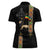 Ethiopia Saba Kemis Women Polo Shirt Ethiopian Cross Lion Of Judah Black Color