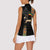 Ethiopia Saba Kemis Women Sleeveless Polo Shirt Ethiopian Cross Lion Of Judah Black Color