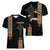 Ethiopia Saba Kemis Women V-Neck T-Shirt Ethiopian Cross Lion Of Judah Black Color