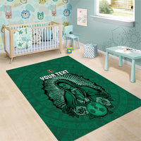 Custom Mexico Guadalupe Football Area Rug Viva Mexico