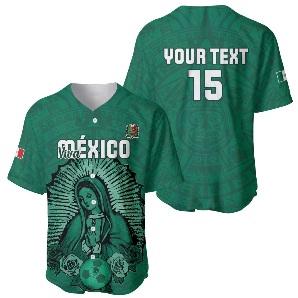 Custom Mexico Guadalupe Football Baseball Jersey Viva Mexico