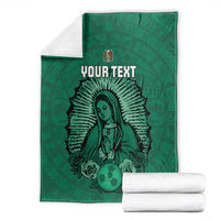 Custom Mexico Guadalupe Football Blanket Viva Mexico