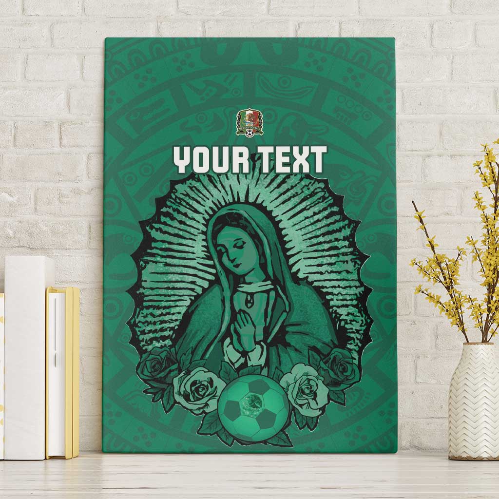 Custom Mexico Guadalupe Football Canvas Wall Art Viva Mexico