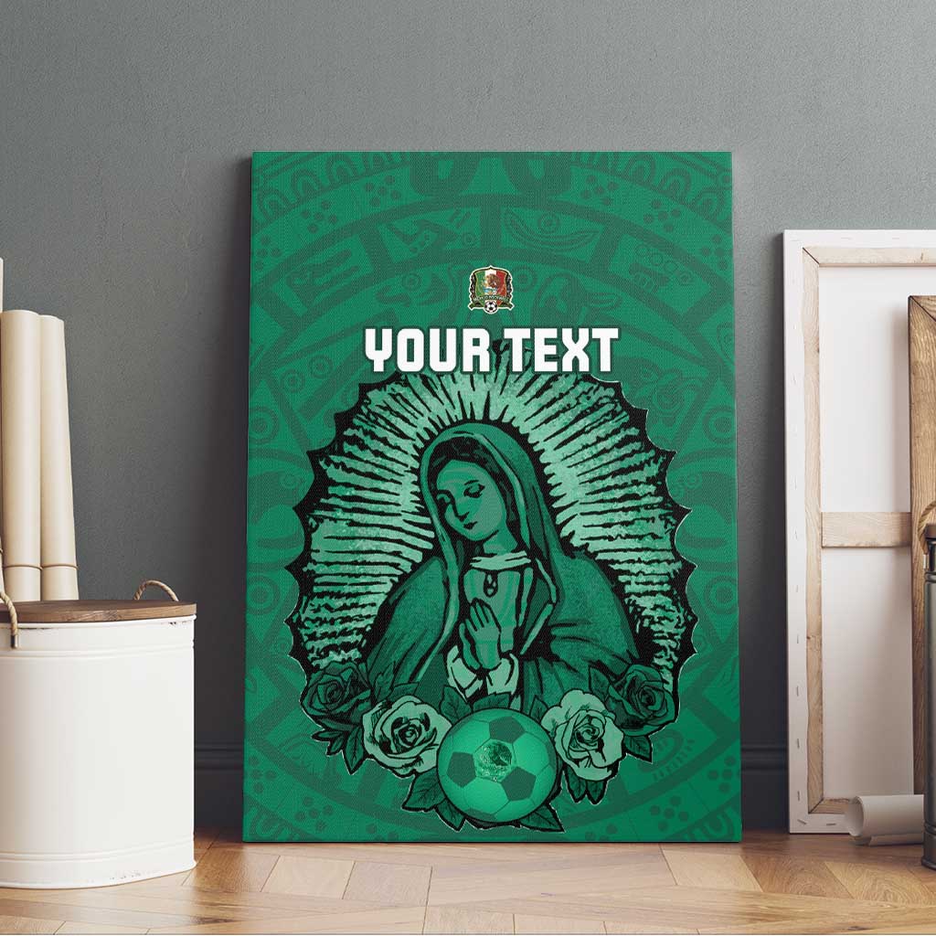 Custom Mexico Guadalupe Football Canvas Wall Art Viva Mexico