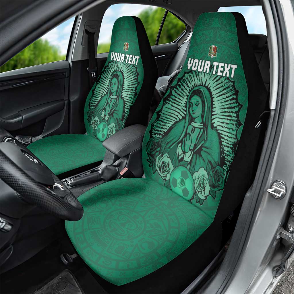 Custom Mexico Guadalupe Football Car Seat Cover Viva Mexico