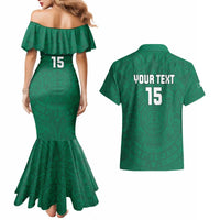 Custom Mexico Guadalupe Football Couples Matching Mermaid Dress and Hawaiian Shirt Viva Mexico