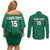 Custom Mexico Guadalupe Football Couples Matching Off Shoulder Short Dress and Long Sleeve Button Shirt Viva Mexico
