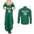 Custom Mexico Guadalupe Football Couples Matching Summer Maxi Dress and Long Sleeve Button Shirt Viva Mexico