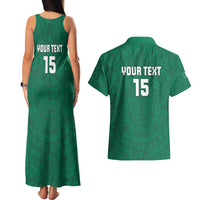 Custom Mexico Guadalupe Football Couples Matching Tank Maxi Dress and Hawaiian Shirt Viva Mexico