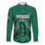 Custom Mexico Guadalupe Football Family Matching Off The Shoulder Long Sleeve Dress and Hawaiian Shirt Viva Mexico