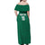 Custom Mexico Guadalupe Football Family Matching Off Shoulder Maxi Dress and Hawaiian Shirt Viva Mexico