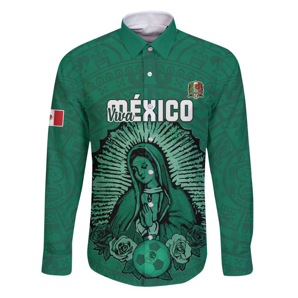 Custom Mexico Guadalupe Football Family Matching Puletasi and Hawaiian Shirt Viva Mexico
