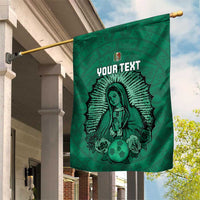 Custom Mexico Guadalupe Football Garden Flag Viva Mexico