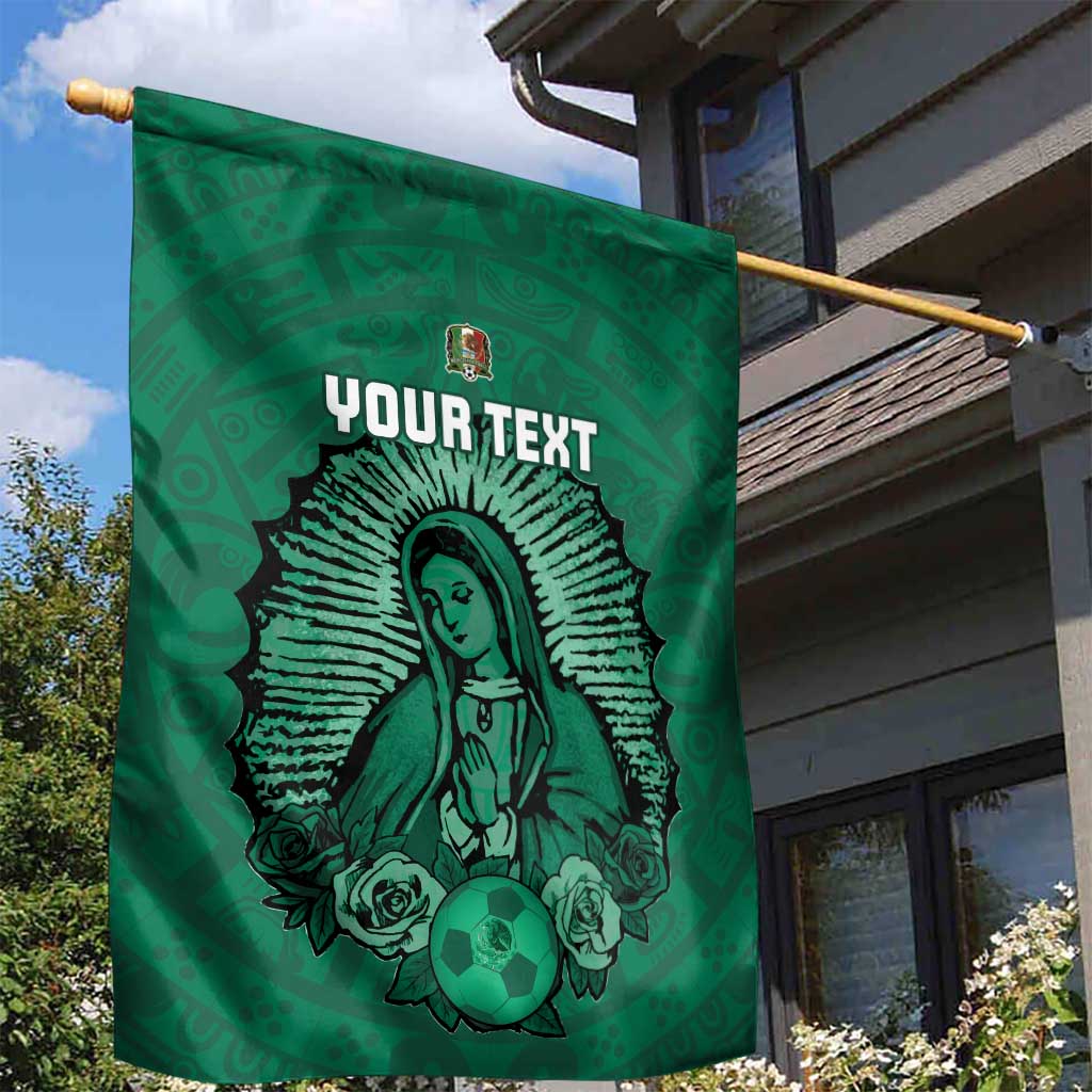 Custom Mexico Guadalupe Football Garden Flag Viva Mexico