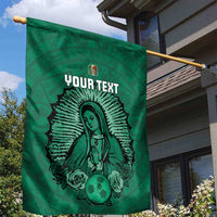 Custom Mexico Guadalupe Football Garden Flag Viva Mexico