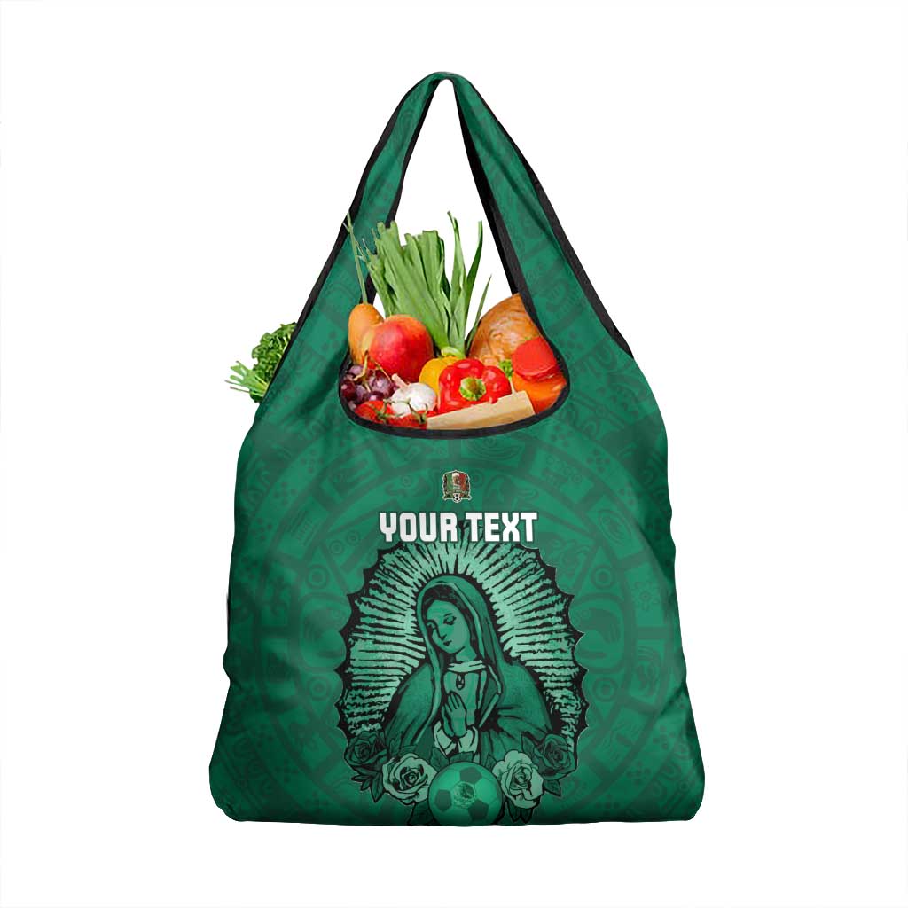 Custom Mexico Guadalupe Football Grocery Bag Viva Mexico