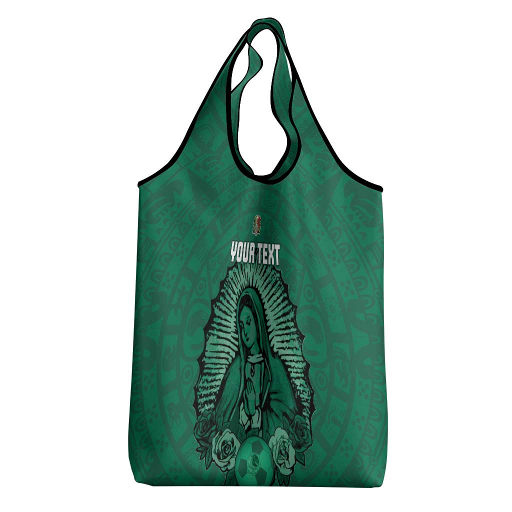Custom Mexico Guadalupe Football Grocery Bag Viva Mexico