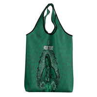 Custom Mexico Guadalupe Football Grocery Bag Viva Mexico