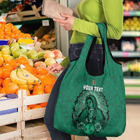 Custom Mexico Guadalupe Football Grocery Bag Viva Mexico