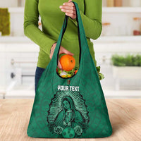 Custom Mexico Guadalupe Football Grocery Bag Viva Mexico
