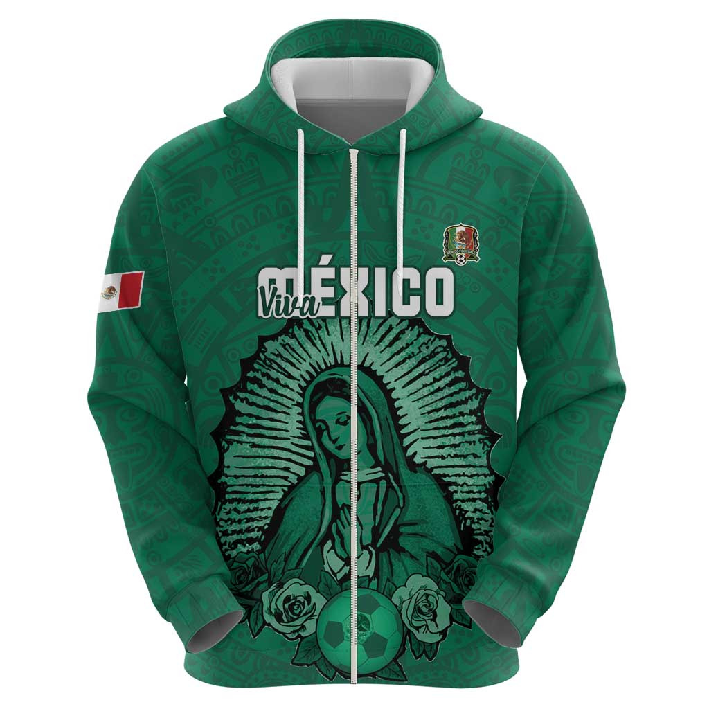 Custom Mexico Guadalupe Football Hoodie Viva Mexico