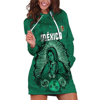 Custom Mexico Guadalupe Football Hoodie Dress Viva Mexico