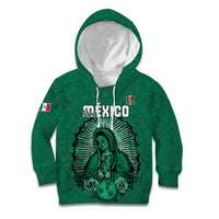 Custom Mexico Guadalupe Football Kid Hoodie Viva Mexico
