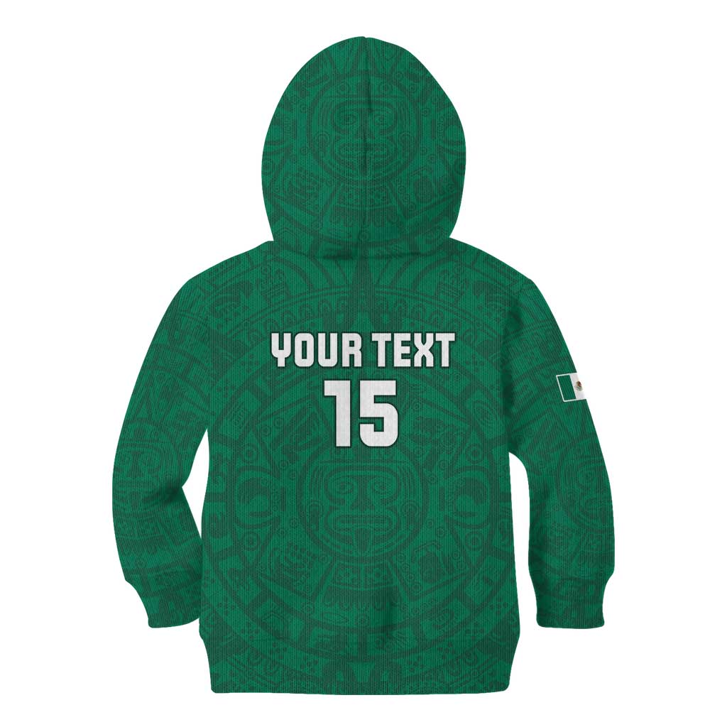 Custom Mexico Guadalupe Football Kid Hoodie Viva Mexico