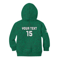 Custom Mexico Guadalupe Football Kid Hoodie Viva Mexico