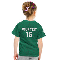Custom Mexico Guadalupe Football Kid T Shirt Viva Mexico