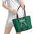 Custom Mexico Guadalupe Football Leather Tote Bag Viva Mexico