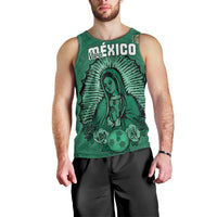 Custom Mexico Guadalupe Football Men Tank Top Viva Mexico