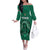 Custom Mexico Guadalupe Football Off The Shoulder Long Sleeve Dress Viva Mexico