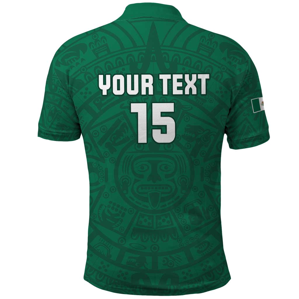 Custom Mexico Guadalupe Football Polo Shirt Viva Mexico
