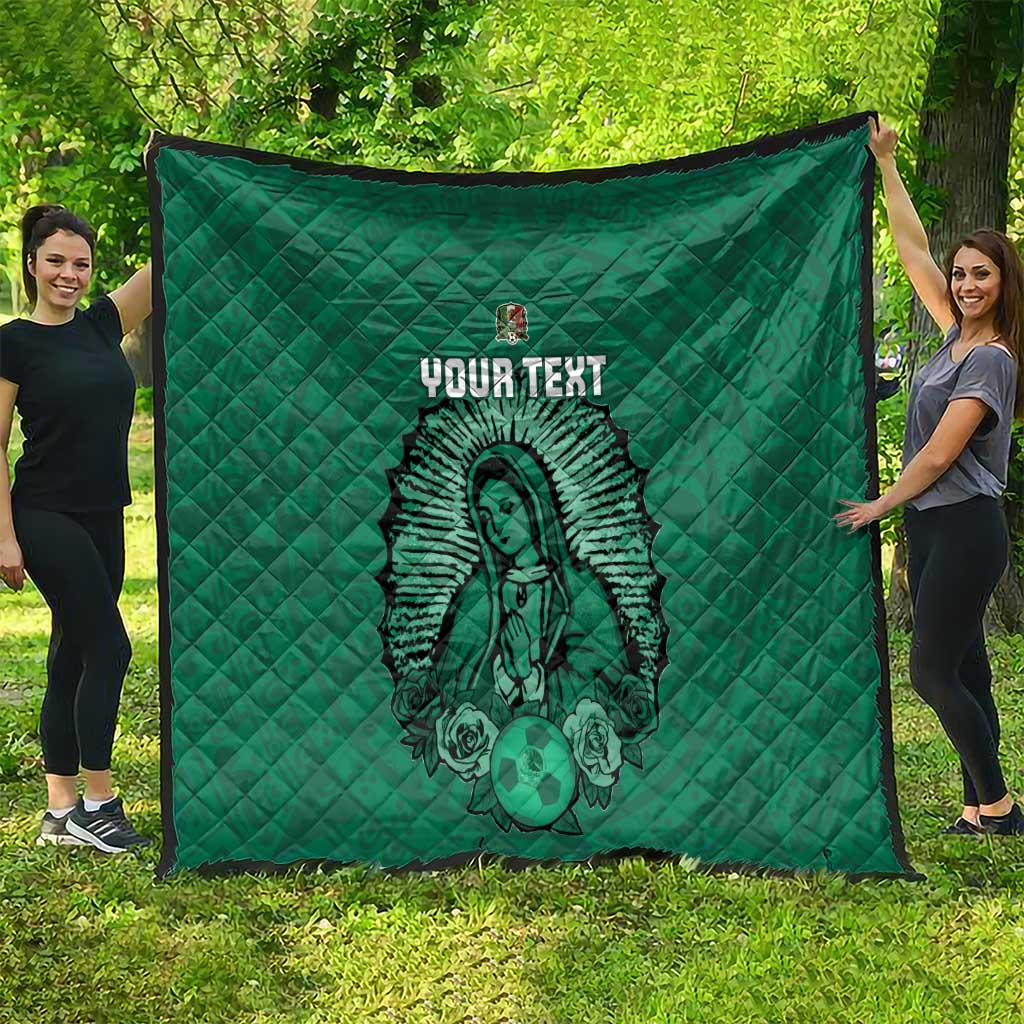 Custom Mexico Guadalupe Football Quilt Viva Mexico