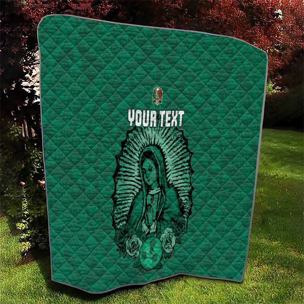 Custom Mexico Guadalupe Football Quilt Viva Mexico