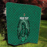 Custom Mexico Guadalupe Football Quilt Viva Mexico