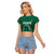 Custom Mexico Guadalupe Football Raglan Cropped T Shirt Viva Mexico