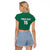 Custom Mexico Guadalupe Football Raglan Cropped T Shirt Viva Mexico