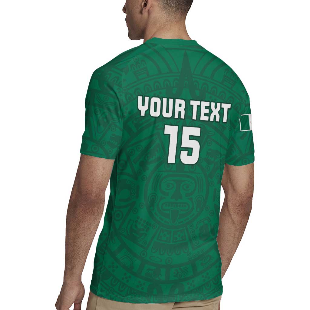 Custom Mexico Guadalupe Football Rugby Jersey Viva Mexico