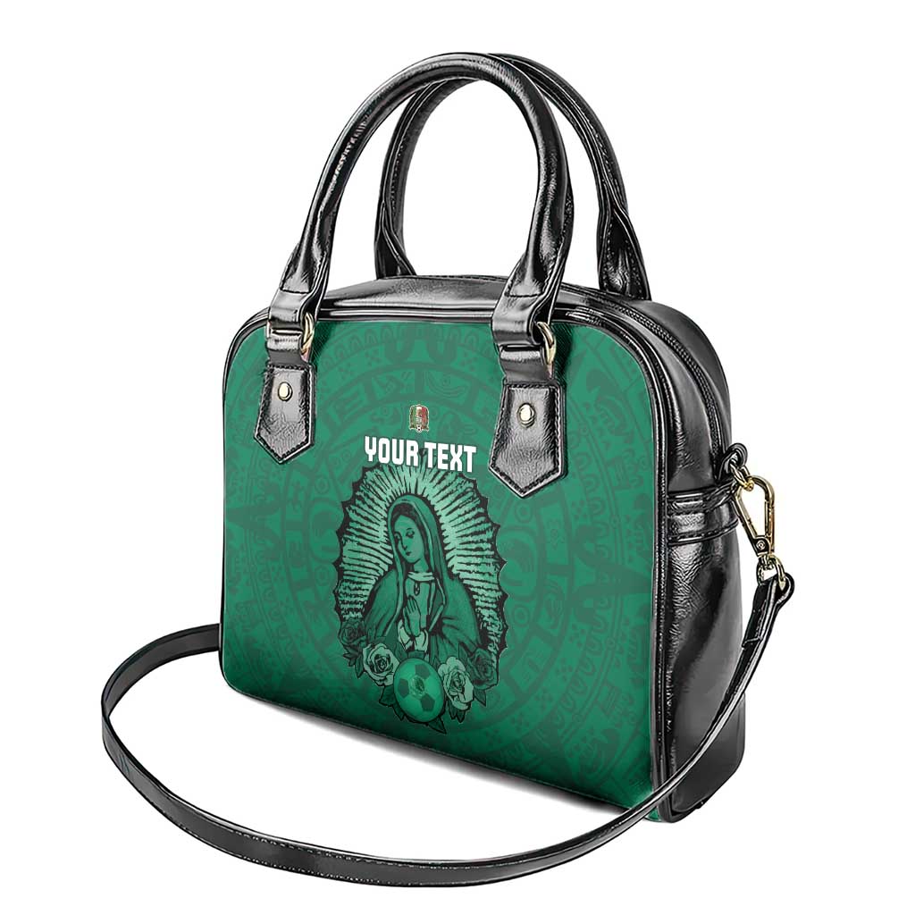 Custom Mexico Guadalupe Football Shoulder Handbag Viva Mexico