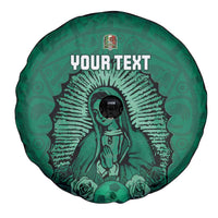 Custom Mexico Guadalupe Football Spare Tire Cover Viva Mexico