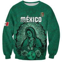 Custom Mexico Guadalupe Football Sweatshirt Viva Mexico
