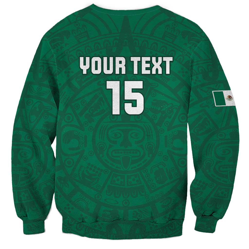 Custom Mexico Guadalupe Football Sweatshirt Viva Mexico