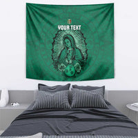 Custom Mexico Guadalupe Football Tapestry Viva Mexico