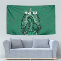 Custom Mexico Guadalupe Football Tapestry Viva Mexico