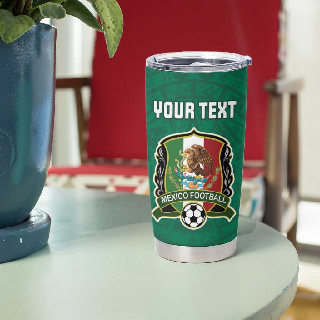 Custom Mexico Guadalupe Football Tumbler Cup Viva Mexico