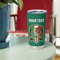 Custom Mexico Guadalupe Football Tumbler Cup Viva Mexico