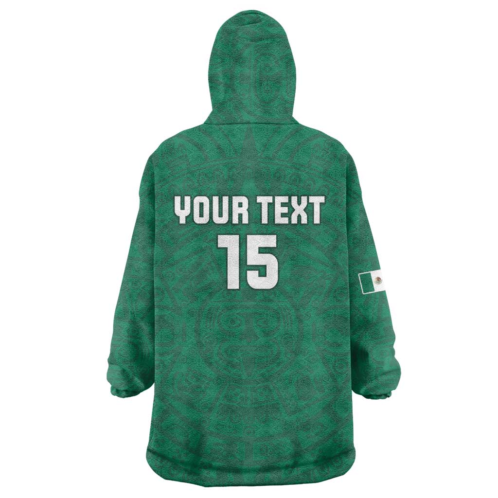 Custom Mexico Guadalupe Football Wearable Blanket Hoodie Viva Mexico
